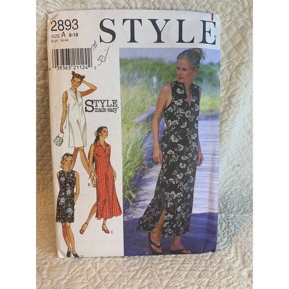 Style Misses Blouse Camisole Sewing Pattern sz 8-18 2893 - uncut - Picture 7 of 9